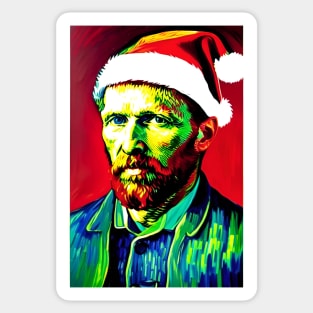 Santa Van Gogh (Celebrity Christmas) Sticker